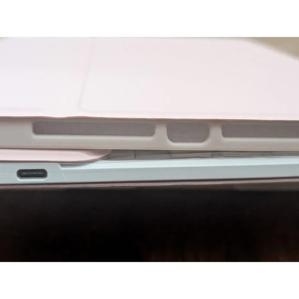 Keyboard Case for iPad Air 11 inch Case with Trackpad Wireless Bluetooth - Pink